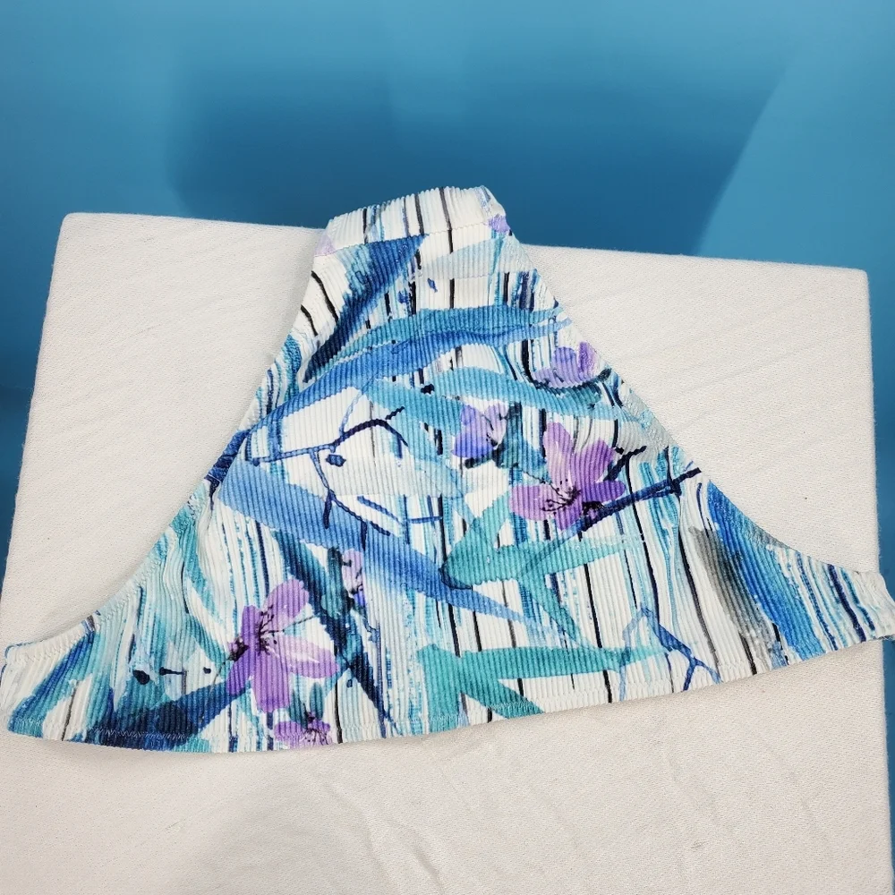 Gottex *new* blue and white tropical swim bottoms US12